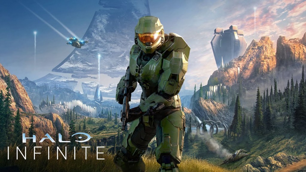 Halo Infinite — a spiral galaxy in deep space
